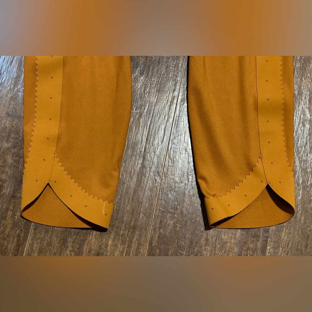 Nike Dri-Fit Burnt Sienna Orange Cowgirl Training Yoga Sports Leggings Pants M - Picture 6 of 8